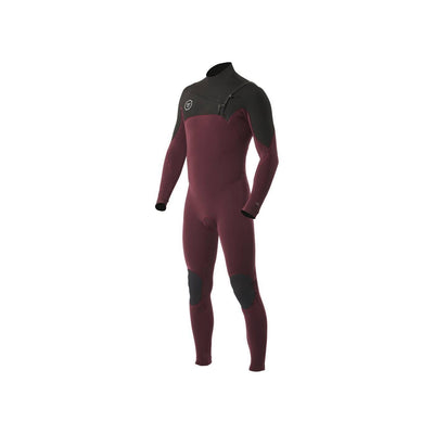 Vissla 7 Seas Boys 3/2 Full Chest Zip Full Wetsuit - Burgundy - Size 10