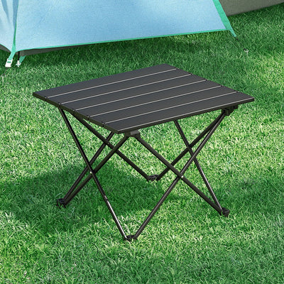 Weisshorn Folding Camping Table 40cm Aluminium Portable Outdoor Picnic BBQ