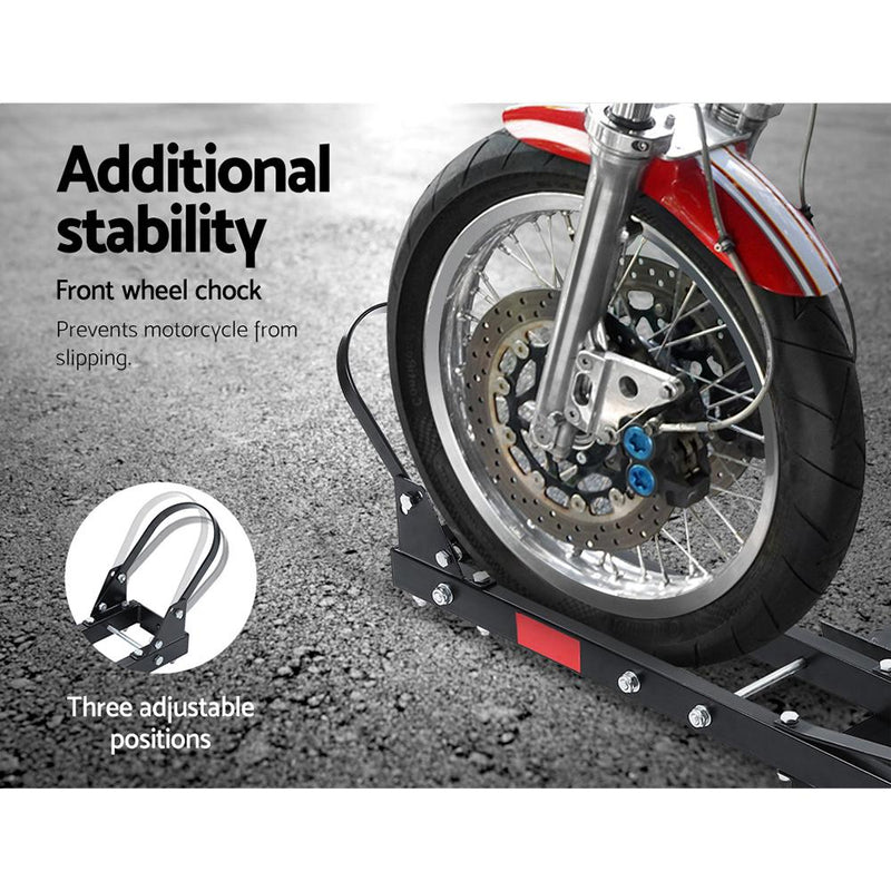 Giantz Motorcycle Motorbike Carrier Rack 2" Towbar Arm Rack Dirt Bike Ramp Steel - Payday Deals