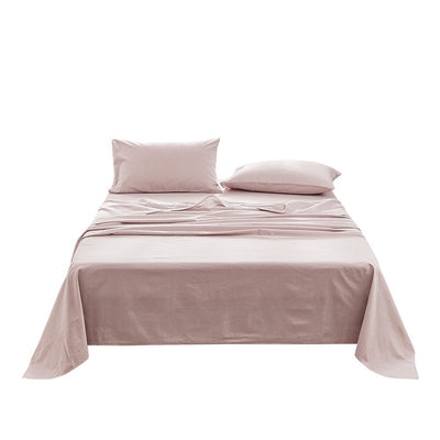 Cosy Club Sheet Set Bed Sheets Set King Flat Cover Pillow Case Purple