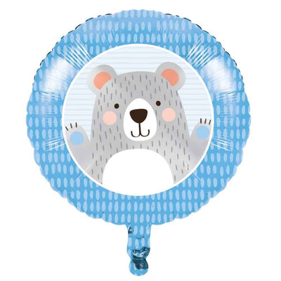 1st Birthday Bear Foil Balloon