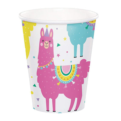 Llama Party Paper Cups 8 Pack