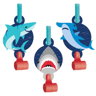 Shark Party Blowouts 8 Pack