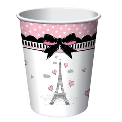 Party in Paris Paper Cups 8 Pack