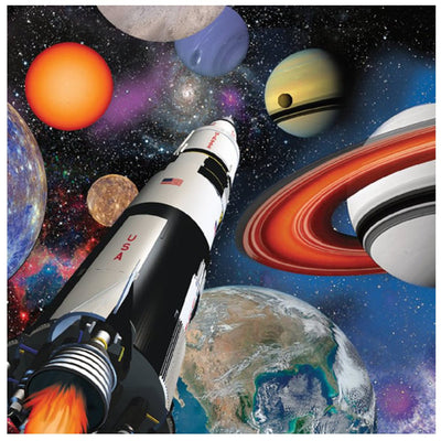 Space Blast Lunch Napkins 16 Pack