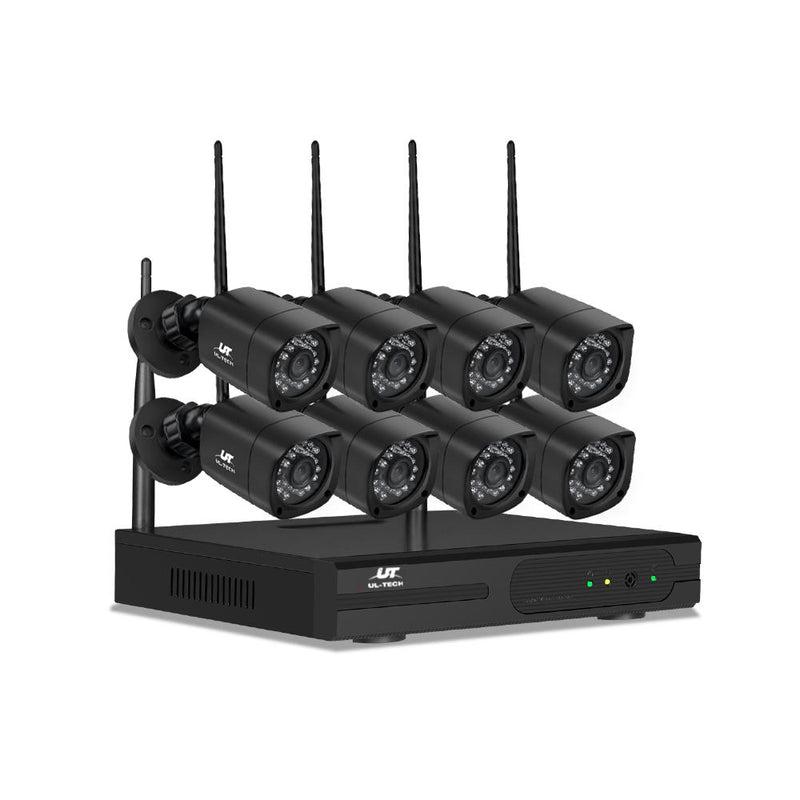 UL-TECH 3MP 8CH NVR Wireless 8 Security Cameras Set - Payday Deals