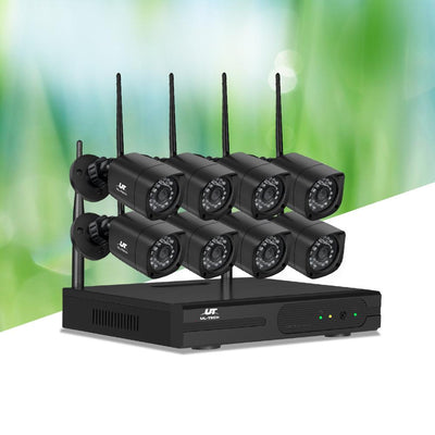 UL-TECH 3MP 8CH NVR Wireless 8 Security Cameras Set - Payday Deals