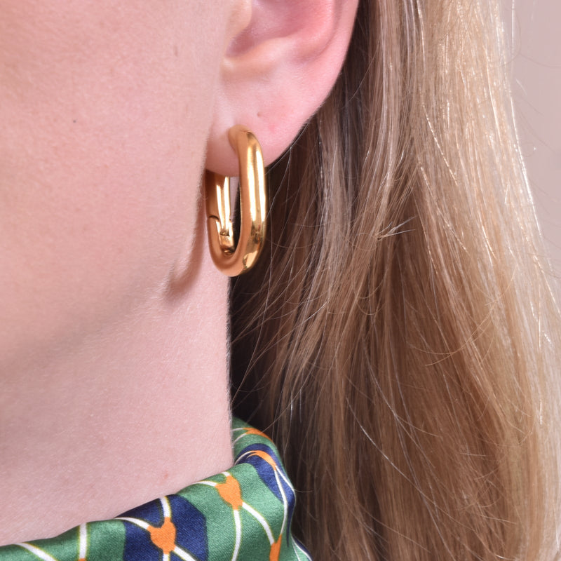 Culturesse Girlfriend Gold Chain Earrings