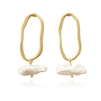 Culturesse Yvette Freshwater Pearl Drop Earrings