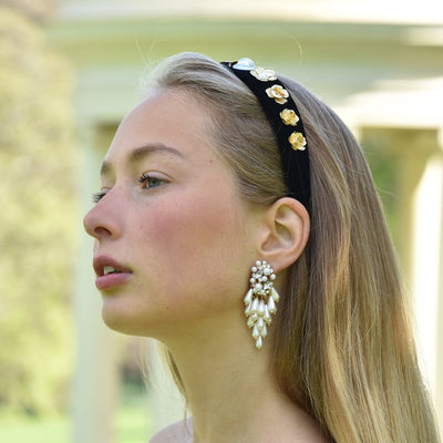 Culturesse Angelica Runway Pearl Splash Earrings