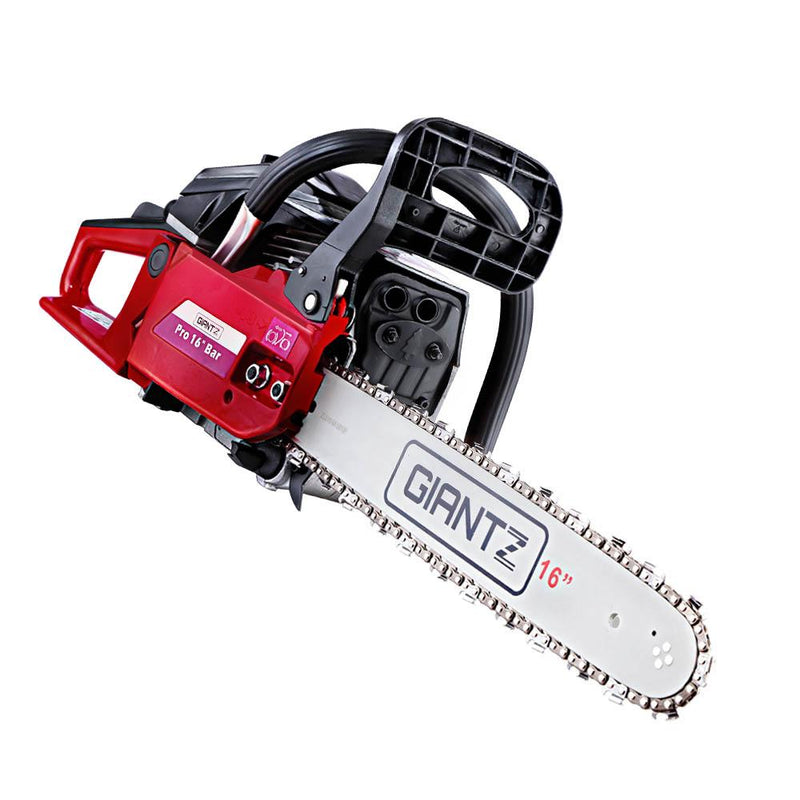 GIANTZ 45CC Petrol Commercial Chainsaw Chain Saw Bar E-Start Black - Payday Deals