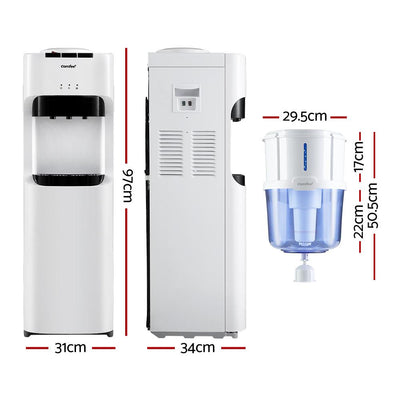 Comfee Water Dispenser Cooler 15L Filter Chiller Purifier Bottle Cold Hot Stand - Payday Deals