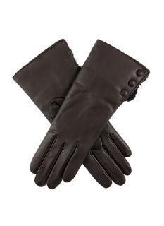 DENTS Sophie Women's Leather Gloves w Rabbit Fur Cuffs Wool Lined Ladies  - Mocca