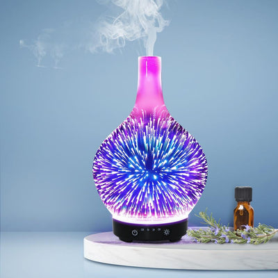 Aroma Diffuser 3D LED Light Oil Firework Air Humidifier 100ml - Payday Deals