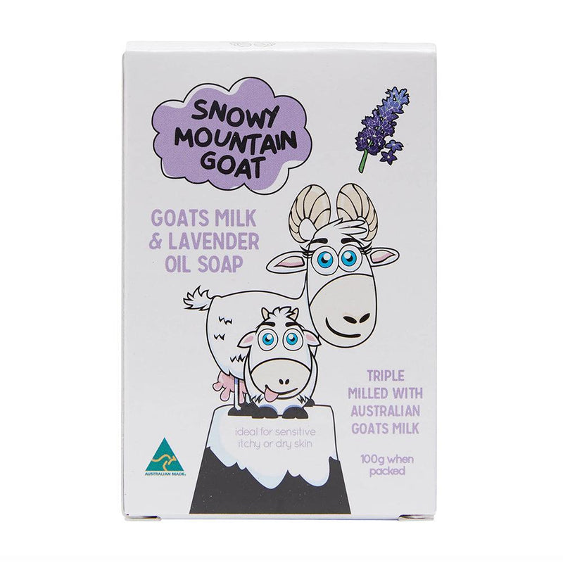 Snowy Mountain Goat 100gm Goats Milk and Lavender Soap