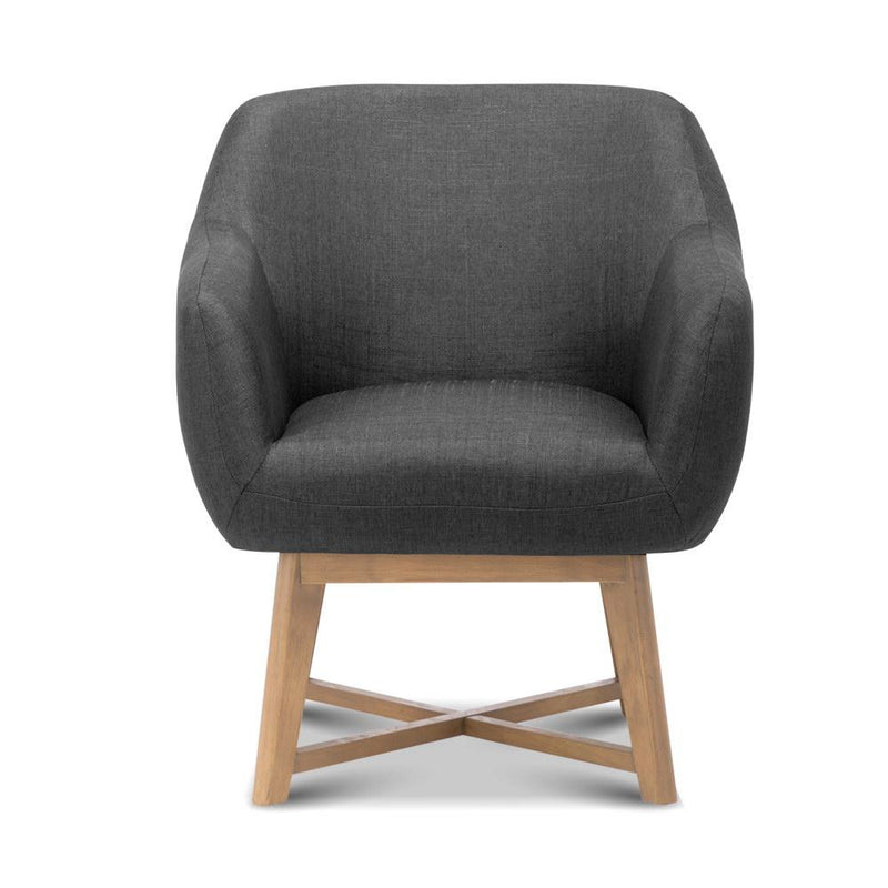 Artiss Aston Tub Accent Chair Charcoal - Payday Deals