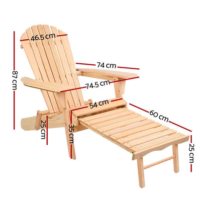 Gardeon Set of 2 Outdoor Sun Lounge Chairs Patio Furniture Beach Chair Lounger - Payday Deals