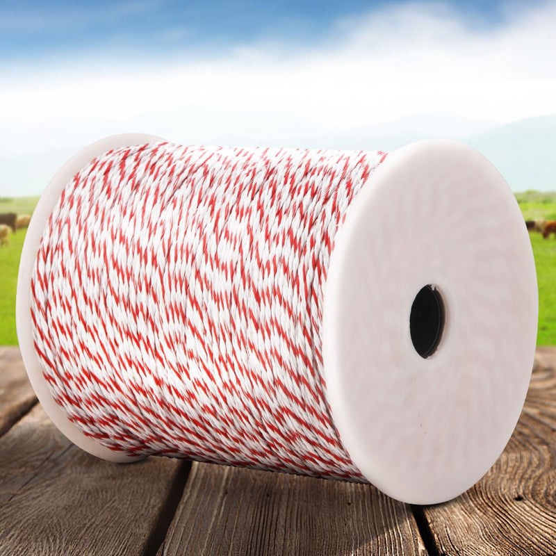 Giantz Electric Fence Wire 500M Fencing Roll Energiser Poly Stainless Steel - Payday Deals