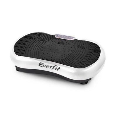 Everfit Vibration Machine Plate Platform Body Shaper Home Gym Fitness White - Payday Deals