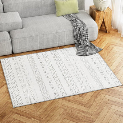 Artiss Floor Rugs 120x160cm Washable Area Mat Large Carpet Soft Short Pile Una