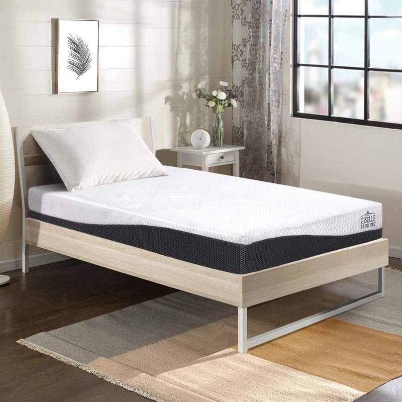 Giselle Bedding Single Size Memory Foam Mattress Cool Gel without Spring - Payday Deals