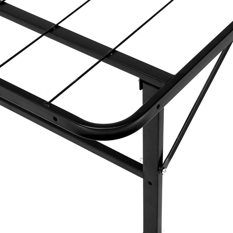 Artiss Folding Bed Frame Single Metal Bed Base Portable Black - Payday Deals