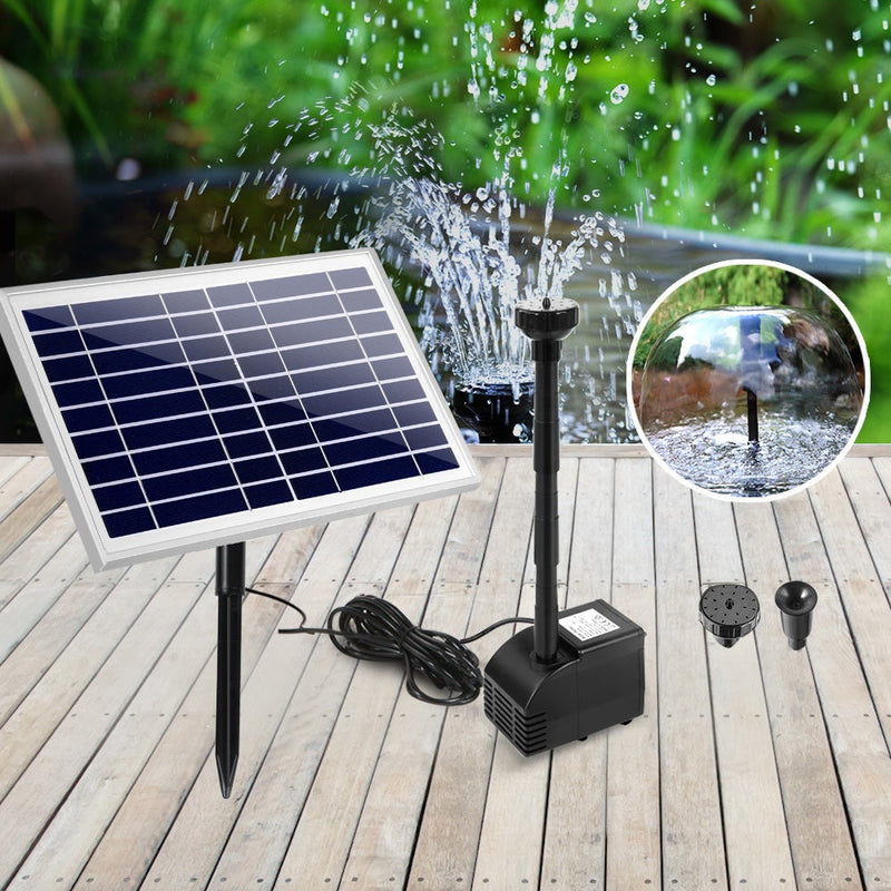 Gardeon Solar Pond Pump Powered Water Fountain Outdoor Submersible Filter 6.6FT - Payday Deals