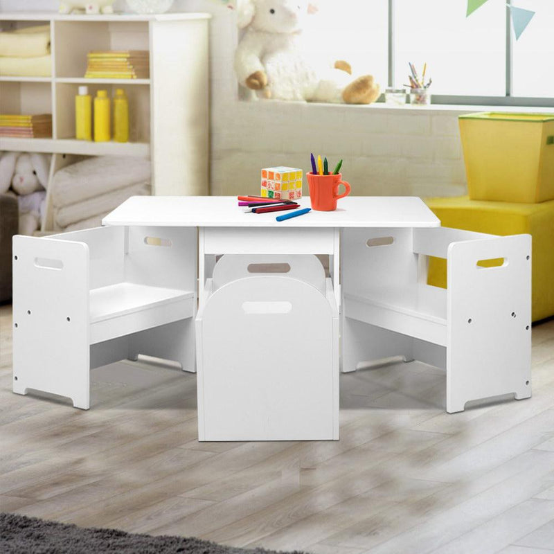 Keezi Kids Multi-function Table and Chair Hidden Storage Box Toy Activity Desk - Payday Deals