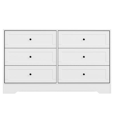 Artiss 6 Chest of Drawers Cabinet Dresser Table Tallboy Storage Bedroom White