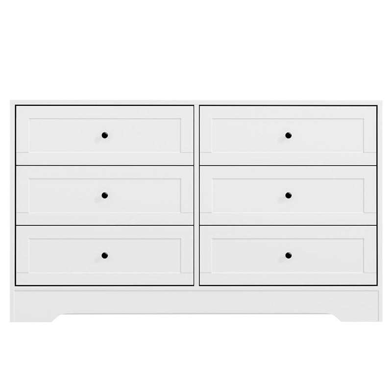 Artiss 6 Chest of Drawers Cabinet Dresser Table Tallboy Storage Bedroom White