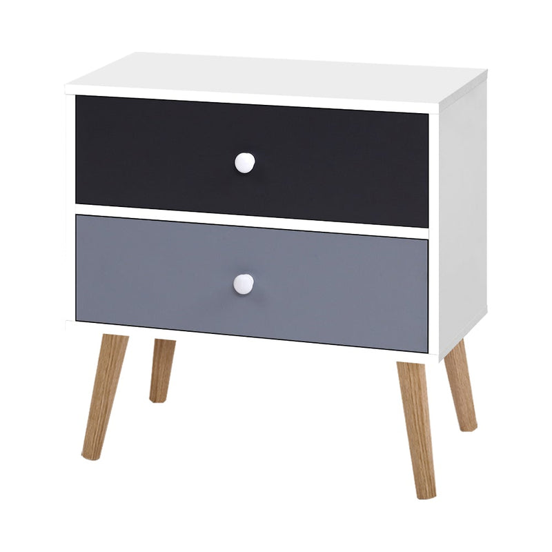 Artiss Bedside Tables Drawers Side Table Nightstand Lamp Side Storage Cabinet - Payday Deals