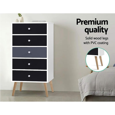 Artiss Chest of Drawers Dresser Table Tallboy Storage Cabinet Furniture Bedroom - Payday Deals