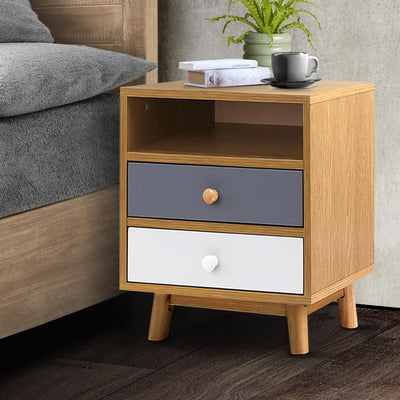 Artiss Wooden Bedside Table - Payday Deals