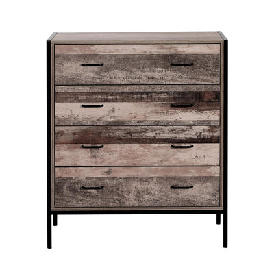 Artiss Chest of Drawers Tallboy Dresser Storage Cabinet Industrial Rustic - Payday Deals