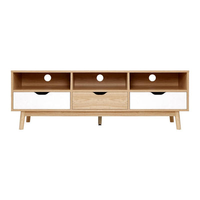 Artiss TV Cabinet Entertainment Unit Stand Wooden Storage 140cm Scandinavian - Payday Deals