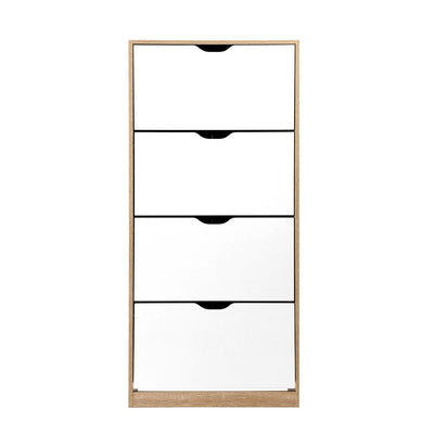 Artiss 48 Pairs Shoe Cabinet Rack Organiser Storage Shelf Wooden - Payday Deals