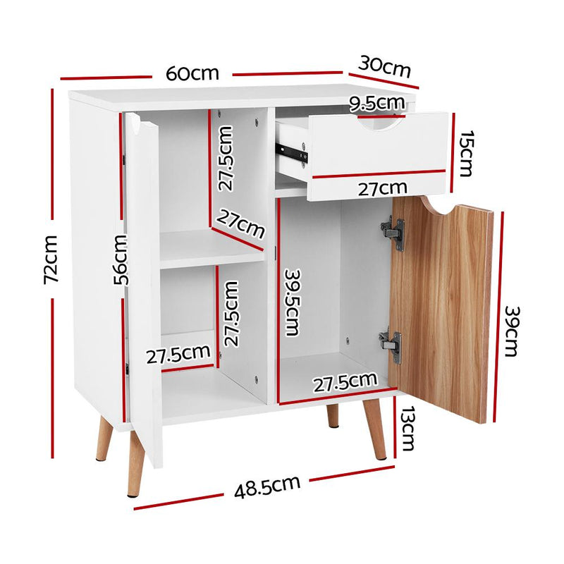Artiss Buffet Sideboard Cabinet Storage Hallway Table Kitchen Cupboard Wooden - Payday Deals