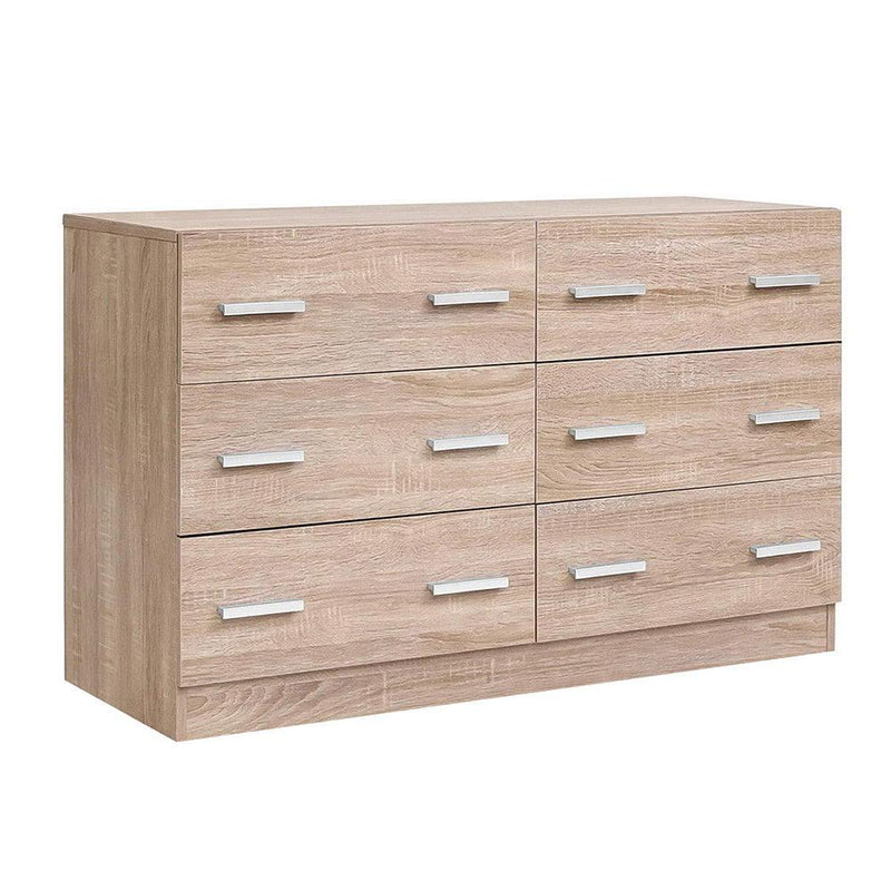 Artiss 6 Chest of Drawers Cabinet Dresser Table Tallboy Lowboy Storage Wood - Payday Deals