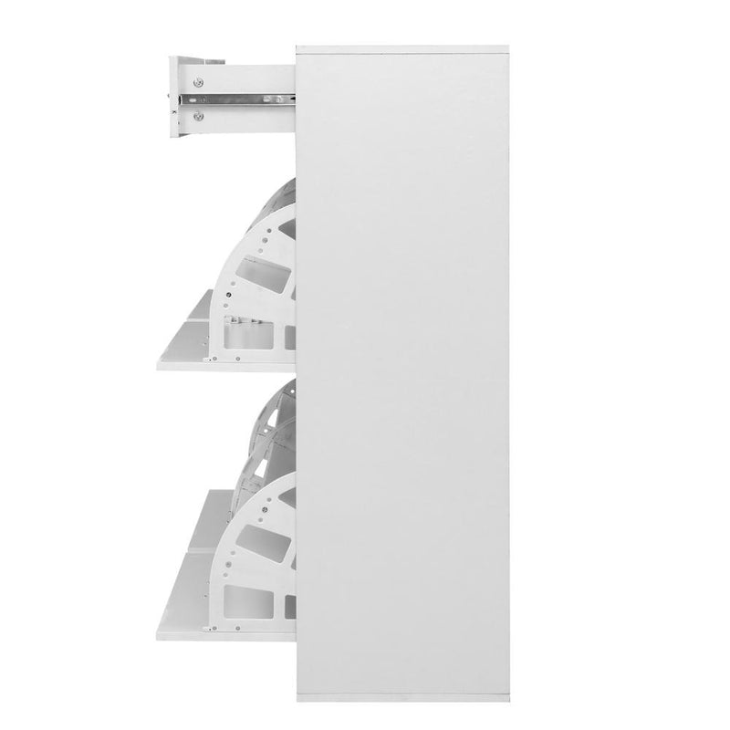 Artiss 36 Pairs Shoe Cabinet Rack Organisers Storage Shelf Drawer Cupboard White - Payday Deals