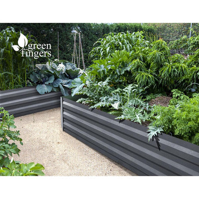 Greenfingers Garden Bed 2PCS 210X90X30cm  Galvanised Steel Raised Planter - Payday Deals