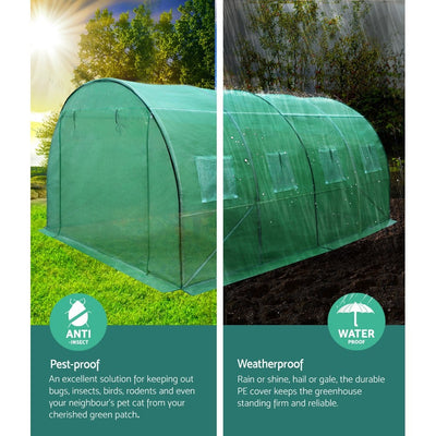 Greenfingers Greenhouse 4X3X2M Garden Shed Green House Polycarbonate Storage - Payday Deals
