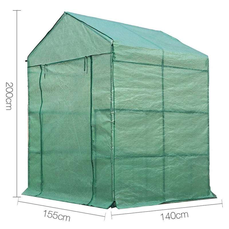 Greenfingers Greenhouse Green House Tunnel 2MX1.55M Garden Shed Storage Plant - Payday Deals