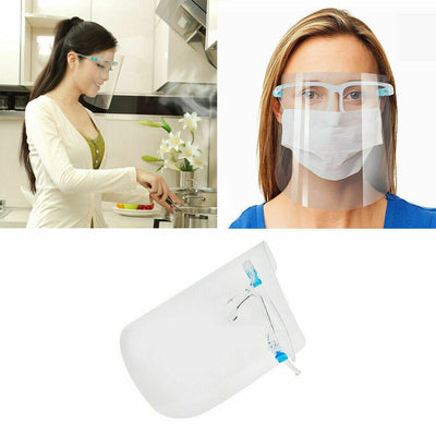 10pcs Clear Face Shield Mask Safety Protective Eye Visor Anti Fog Splash Glasses