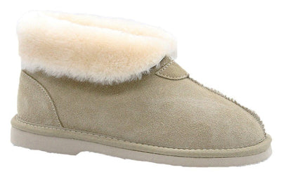 GROSBY Women's Princess UGG Boots Genuine Sheepskin Suede Leather Slippers