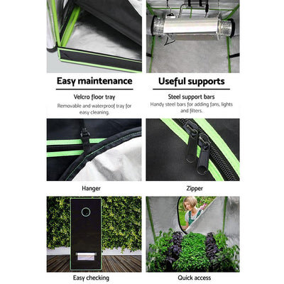 Green Fingers 200cm Hydroponic Grow Tent - Payday Deals