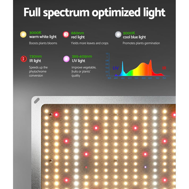 Greenfingers Grow Tent 4500W LED Grow Light Hydroponics Kits System 1.2x1.2x2M