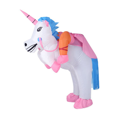 Inflatable Costume Halloween Adult Suit Party Cosplay Unicorn Blow up