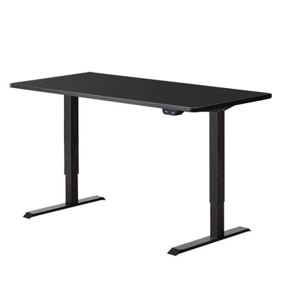 Artiss Standing Desk Adjustable Height Desk Electric Motorised Black Frame Desk Top 140cm - Payday Deals