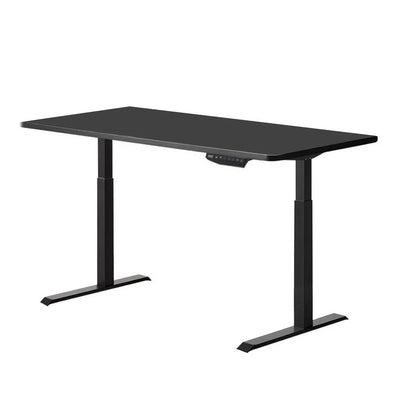 Artiss Standing Desk Adjustable Height Desk Dual Motor Electric Black Frame Desk Top 120cm