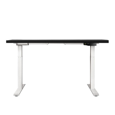 Artiss Standing Desk Adjustable Height Desk Dual Motor Electric White Frame Black Desk Top 140cm - Payday Deals